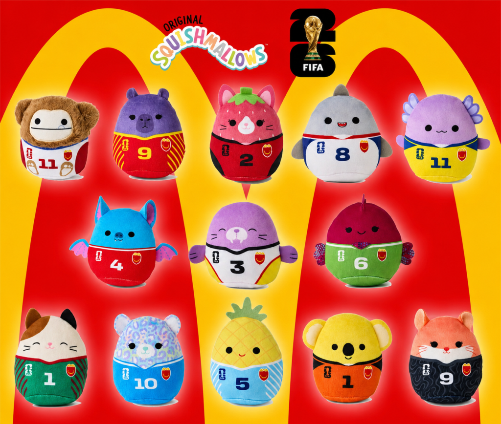 McDonald's lanza colección especial de Squishmallows por el Mundial 2026 2 McDonald's lanza colección especial de Squishmallows por el Mundial 2026