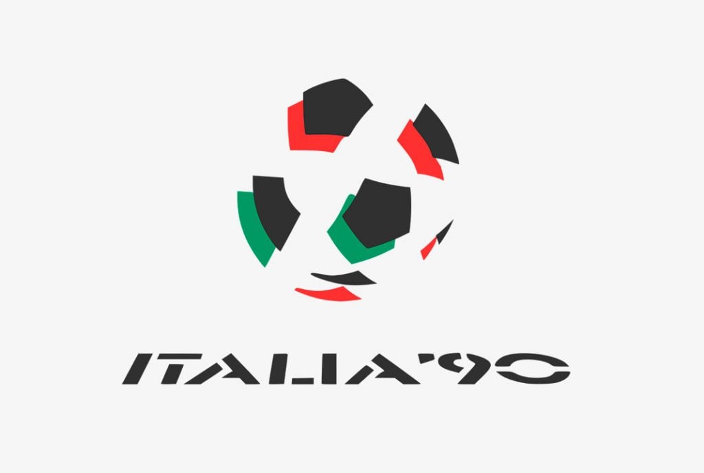 La evolución de los logos de la Copa Mundial de la FIFA a lo largo de la historia 18 Italia 1990