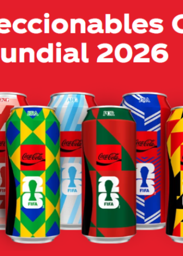 MercadoNegro 26 Coca-Cola altera el diseño de sus latas en una edición limitada que integra los colores de selecciones mundialistas