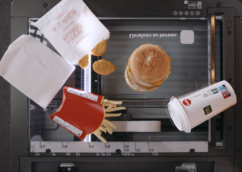 McDonald's se dirige a los oficinistas con una propuesta visual que muestra su comida escaneada 4 Campaña de McDonald's Francia