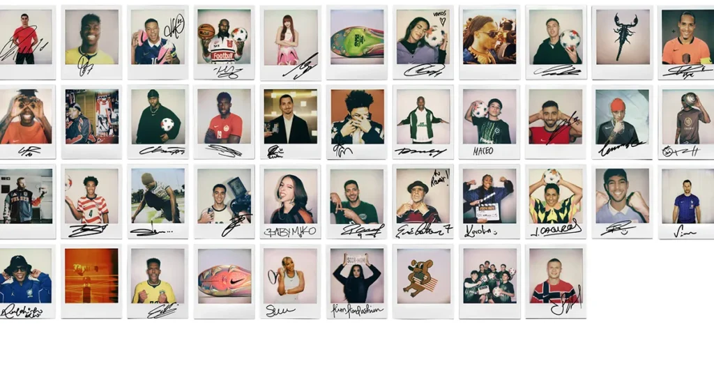 Nike arma su "plantel mundialista" en campaña inspirada en las polaroids 2 Los convocados de Nike para su campaña mundialista.