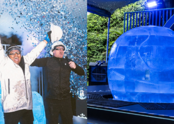 Don Julio escondió entradas para el Mundial 2026 dentro de un balón gigante de hielo