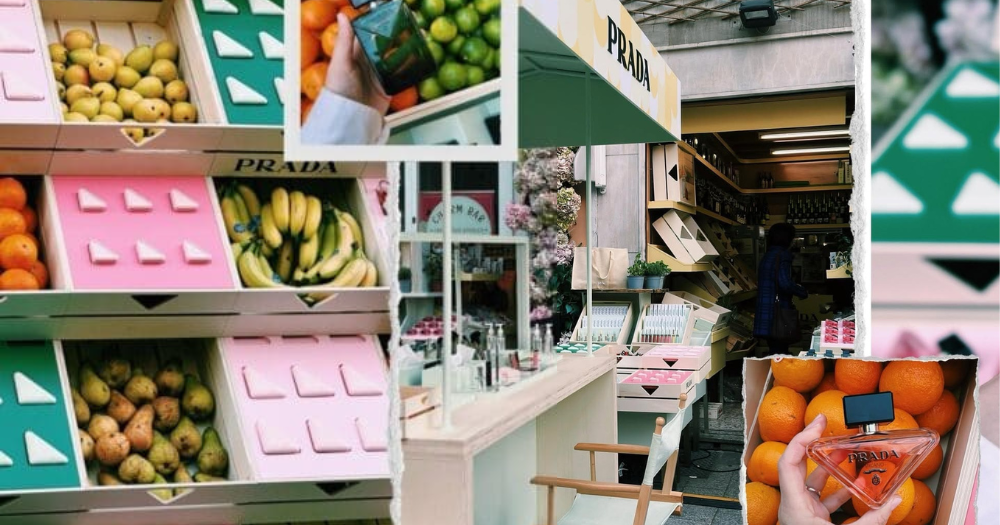 Prada convirtió una frutería de Milán en una pop-up para vender perfumes y maquillaje 4 Portada 54