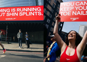 Speedo aprovecha el London Marathon para sugerir que nadar duele menos que correr
