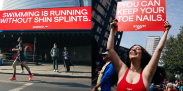 Speedo aprovecha el London Marathon para sugerir que nadar duele menos que correr