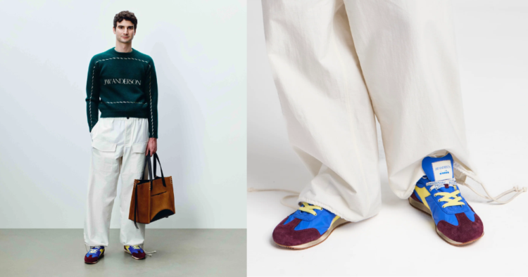 JW Anderson y Diadora reviven una clásica sneaker italiana de los 70