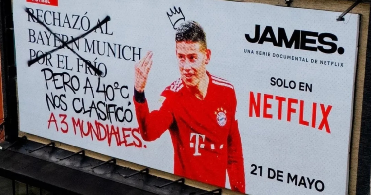 Netflix convierte las críticas contra James Rodríguez en campaña para promocionar su nuevo documental 1 Netflix convierte las críticas contra James Rodríguez en campaña para promocionar su nuevo documental