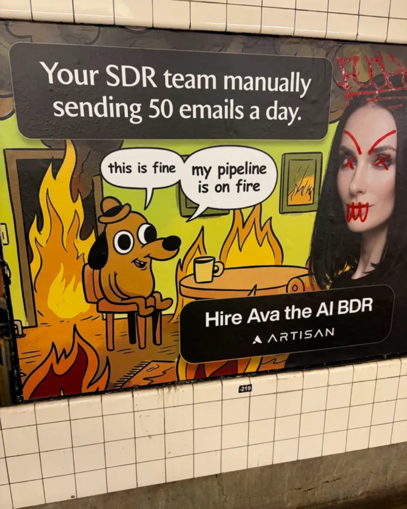 Startup de IA usa meme "This is fine" sin autorización en publicidad