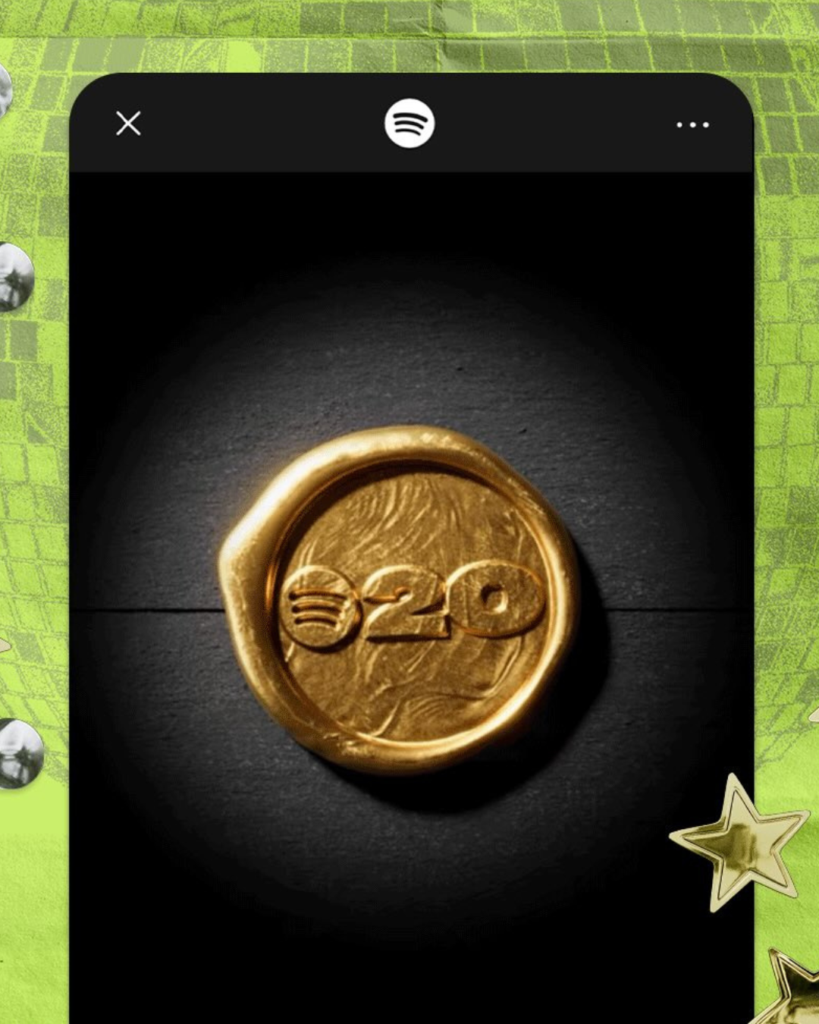 Spotify transforma su logo en una bola disco retro para celebrar sus 20 años