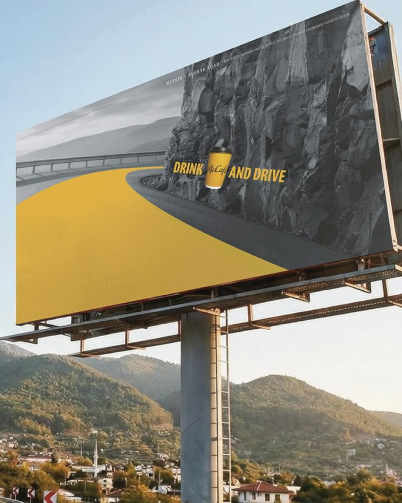 McDonald's transforma una advertencia vial en campaña para promocionar café y seguridad al volante