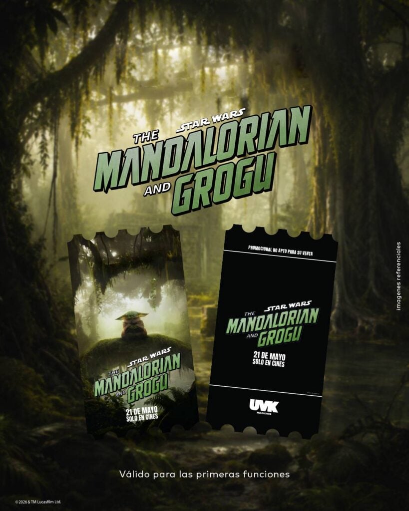 Estos son los coleccionables de "The Mandalorian and Grogu" que llegaron a los cines peruanos 9 UVK Ticket coleccionable
