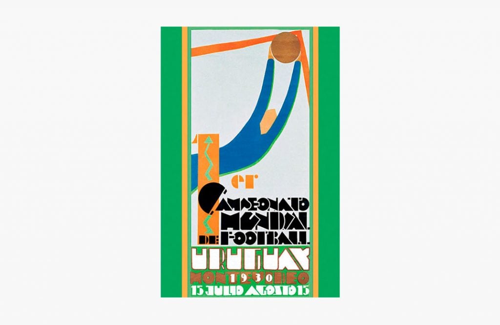 La evolución de los logos de la Copa Mundial de la FIFA a lo largo de la historia 5 Uruguay1930
