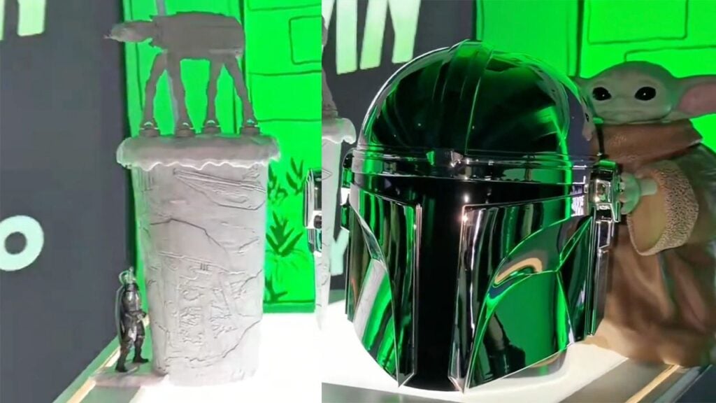palomera y vaso coleccionable inspirados en The Mandalorian and Grogu
