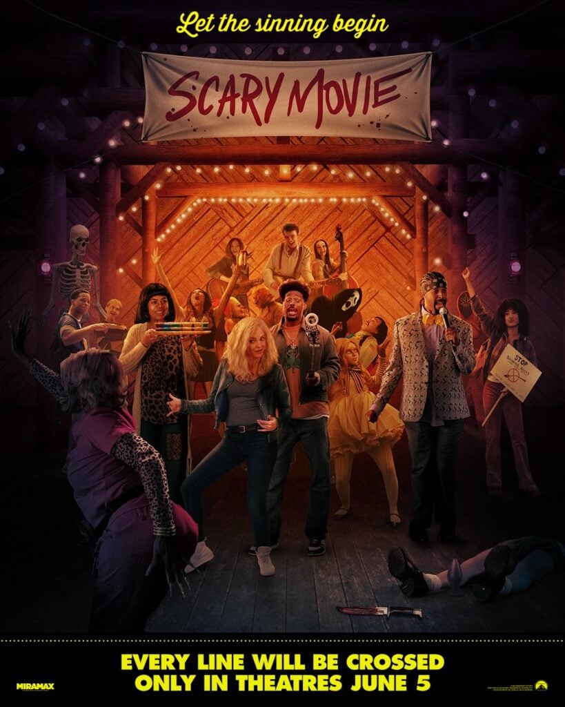 Scary Movie parodia pósters icónicos para promocionar su nueva película 2 peli 1