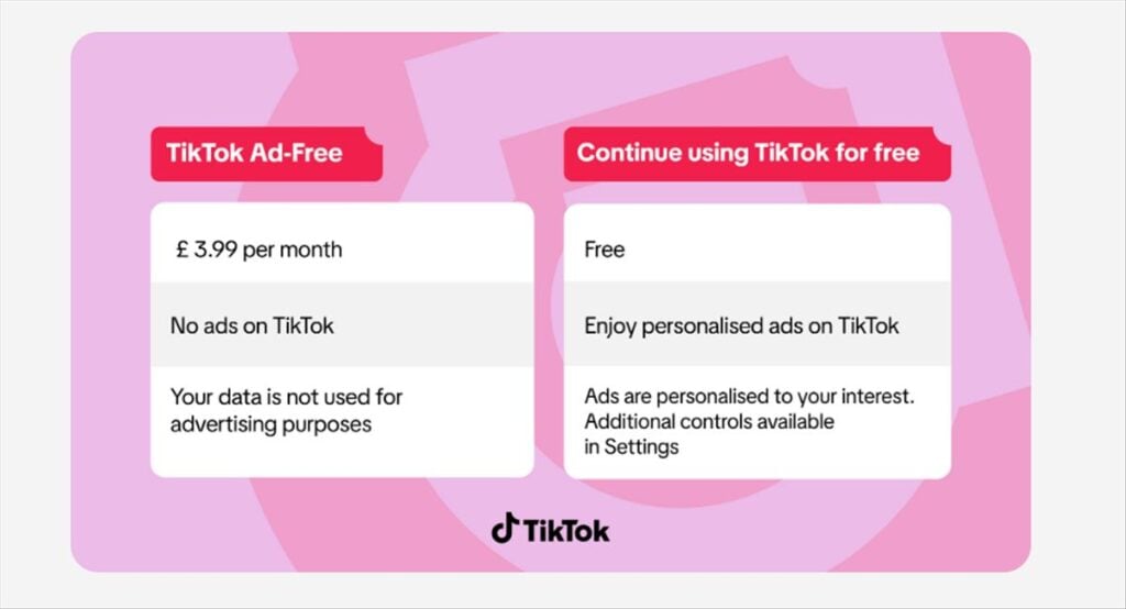 TikTok Ad-Free llego a Reino Unido.