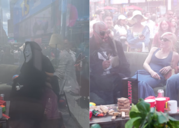 Scary Movie: elenco de la película hace una insólita activación en el Times Square