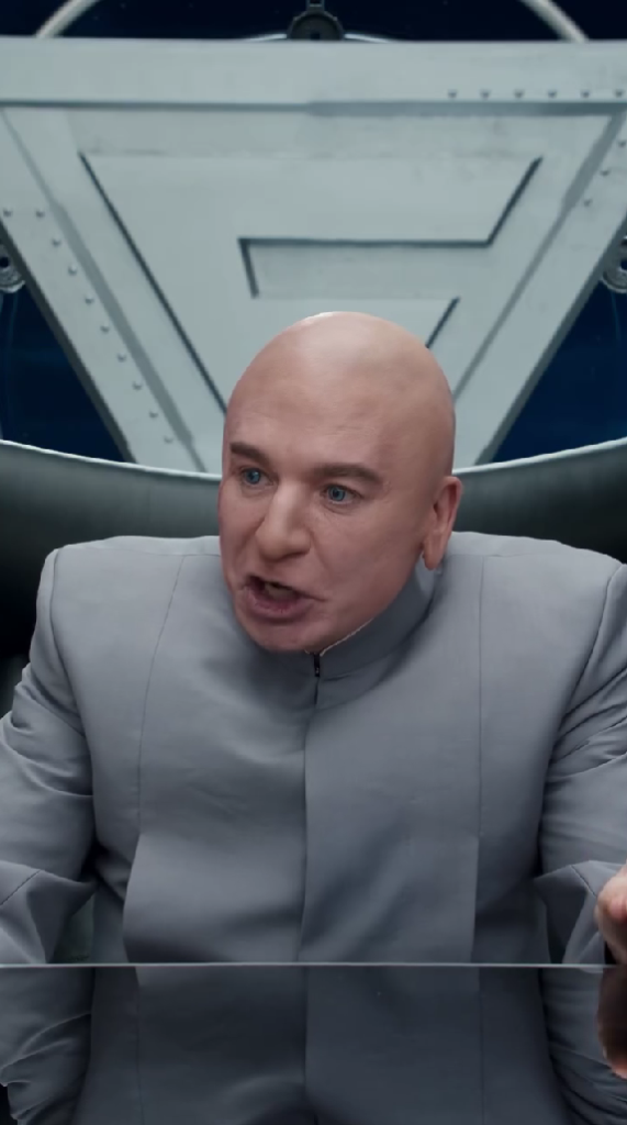 Myke Myers regresa como "Dr. Evil" de Austin Powers en la nueva campaña de Verizon 3 Myke Myers regresa como “Dr. Evil” de Austin Powers en la nueva campaña de Verizon.