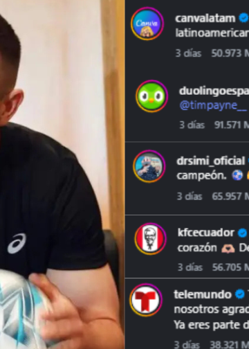 Tim Payne supera los 3 millones de seguidores y capta la atención de grandes marcas
