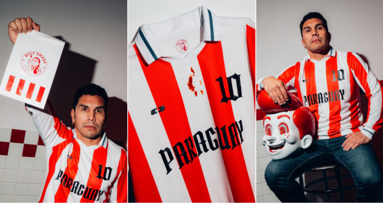 Crean camiseta con sangre de Salvador Cabañas para celebrar el regreso de Paraguay al Mundial 1 Crean camiseta con sangre de Salvador Cabañas para celebrar el regreso de Paraguay al Mundial