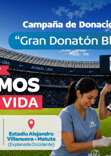 MercadoNegro 36 Alianza Lima y EsSalud lanzan la "Donatón Blanquiazul" en Matute