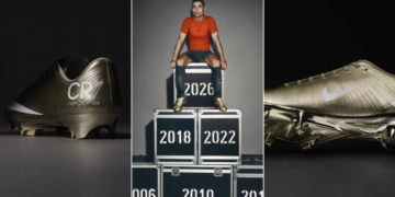 Nike homenajea a Cristiano Ronaldo con unas Mercurial especiales tras su récord mundialista 2 Nike homenajea a Cristiano Ronaldo con unas Mercurial especiales tras su récord mundialista. Foto: Composición MN | Complex.