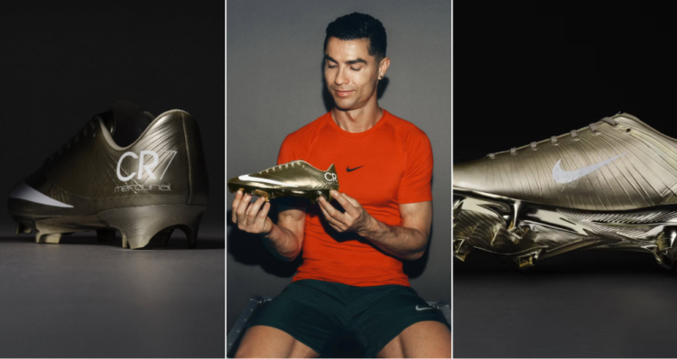 Nike homenajea a Cristiano Ronaldo con unas Mercurial doradas tras su récord mundialista 1 Nike homenajea a Cristiano Ronaldo con unas Mercurial doradas tras su récord mundialista