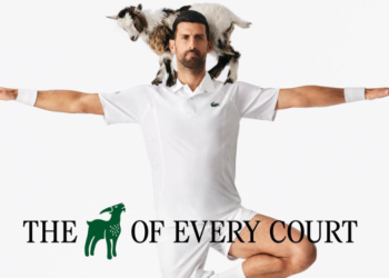 Lacoste rodea a Novak Djokovic de "GOATs" en su nueva campaña rumbo a Wimbledon