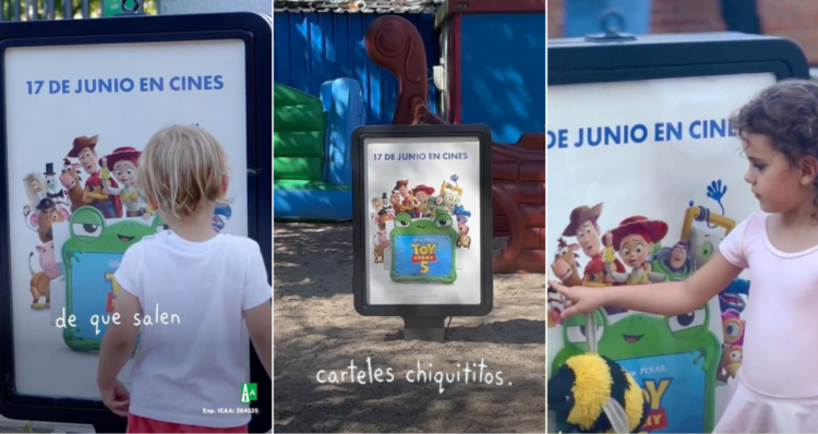 "Toy Story 5": Disney adapta la publicidad exterior a la altura de los niños