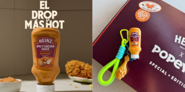 Heinz España convierte en charm el packaging de su edición especial con Popeyes