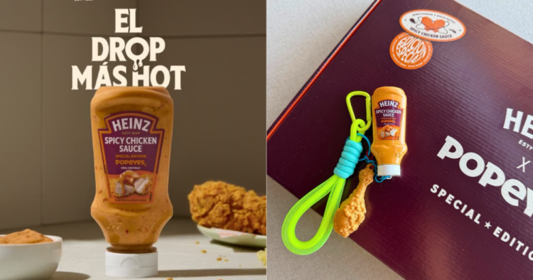 Heinz España convierte en charm el packaging de su edición especial con Popeyes