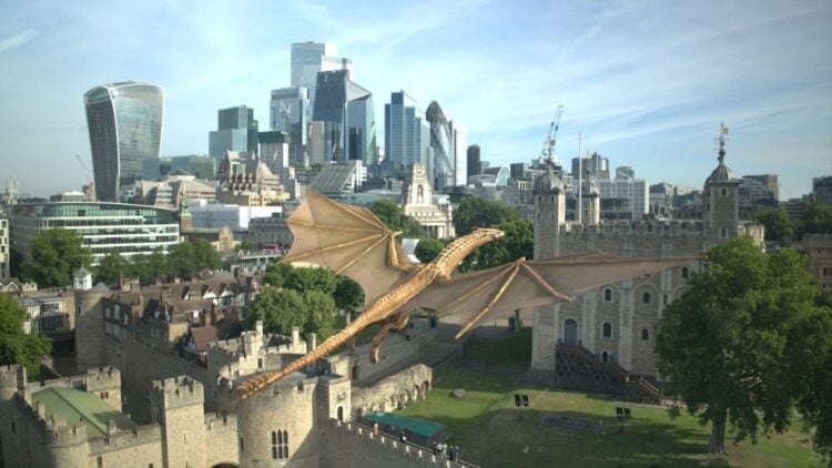 “House of the Dragon” sorprende con campaña OOH protagonizada por el dragón Syrax 1 House of Dragon