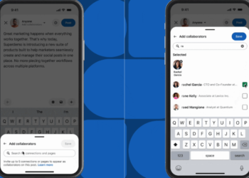 LinkedIn prueba función para crear publicaciones colaborativas entre creadores y marcas