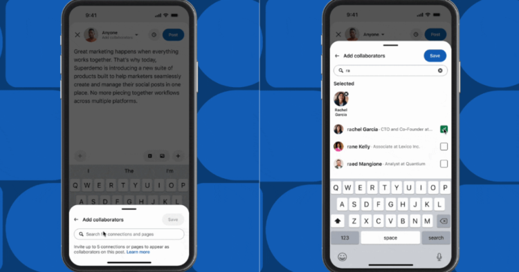 LinkedIn prueba función para crear publicaciones colaborativas entre creadores y marcas 1 LinkedIn prueba función para crear publicaciones colaborativas entre creadores y marcas