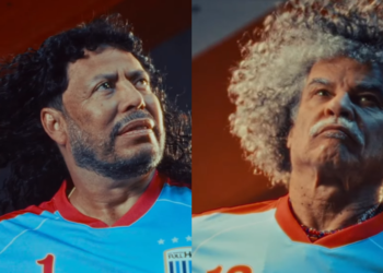 El Pibe Valderrama y René Higuita protagonizan campaña de crema para el cabello