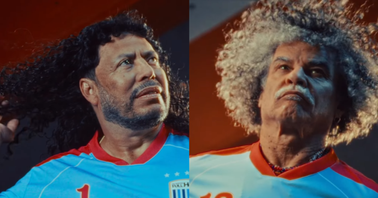 El Pibe Valderrama y René Higuita protagonizan campaña de crema para el cabello
