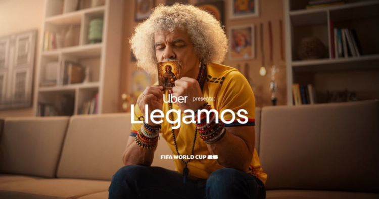 El Pibe Valderrama protagoniza la nueva campaña de Uber por el Mundial 2026 1 El Pibe Valderrama protagoniza la nueva campaña de Uber por el Mundial 2026