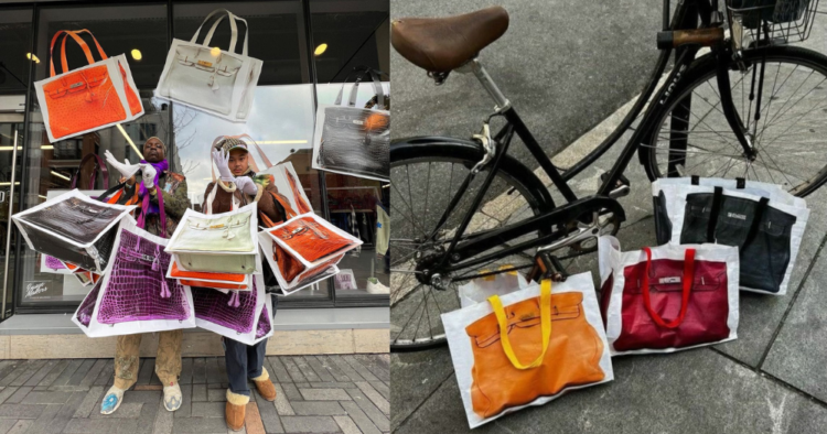 Este creador convirtió las bolsas de supermercado en una bolsas de lujo 1 Este creador convirtió las bolsas de supermercado en una bolsas de lujo