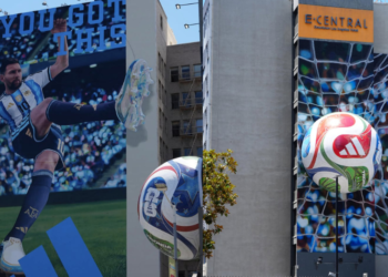 adidas lleva la publicidad exterior a otra escala con una intervención de Messi en Los Ángeles
