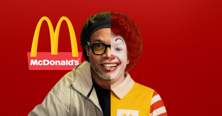 Ronaldinho se transforma en Ronald McDonald en la nueva campaña de McDonald’s para el Mundial 2026