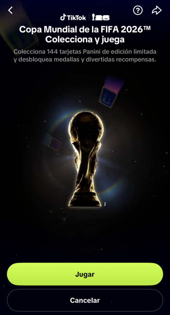 Panini y TikTok lanzan colección de cromos digitales del Mundial 2026 3 SLIDE 2 A