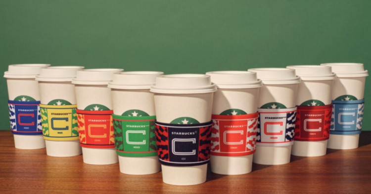 Starbucks celebra el Mundial con fundas reutilizables inspiradas en las bandas de capitán 1 Starbucks fundas del Mundial