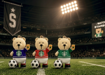 Starbucks lanza coleccion de llaveros del Oso Bearista