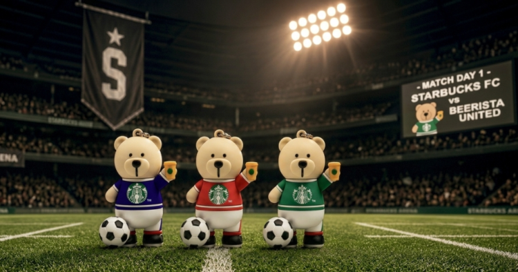 Starbucks lanza coleccion de llaveros del Oso Bearista