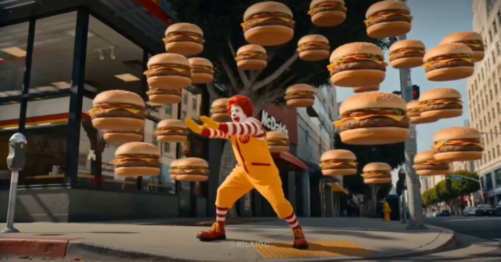 Video creado con IA enfrenta a los personajes de KFC y McDonald’s y se vuelve viral 2 image 123