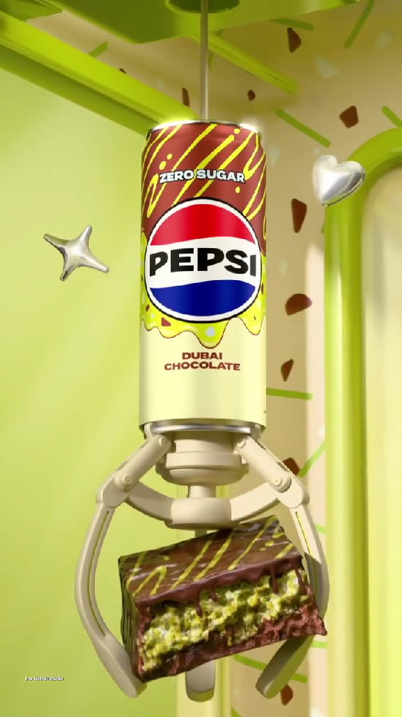 Pepsi convierte el fenómeno del chocolate Dubái en su nuevo sabor de gaseosa 3 Pepsi convierte el fenómeno del chocolate Dubái en su nuevo sabor de gaseosa.