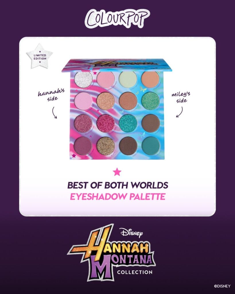 Colourpop lanza colección de edición limitada inspirada en Hannah Montana.