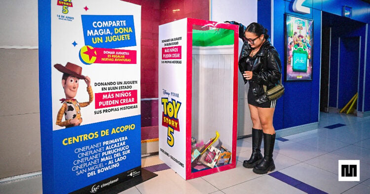 Cinecolor, Cineplanet y Perú Pendiente impulsan donación de juguetes durante el estreno de Toy Story 5 1 donación de juguetes