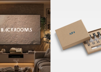 A24 convierte a “Backrooms” en una experiencia sensorial con un set de fragancias con marcas de tiempo