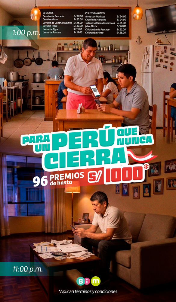 “Para un Perú que nunca cierra”: la campaña de BIM que reconoce el emprender como un trabajo de 24 horas 2 BeFunky collage 98