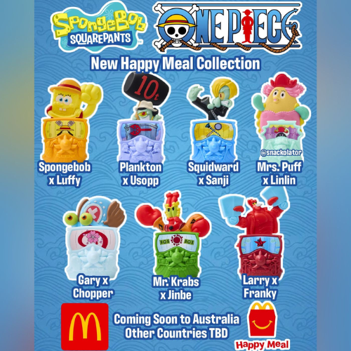 One Piece x Bob Esponja: el crossover que nadie esperaba ya tiene su primera colección 3 Blanco y Negro Minimalista Simple con Borde Logo 1